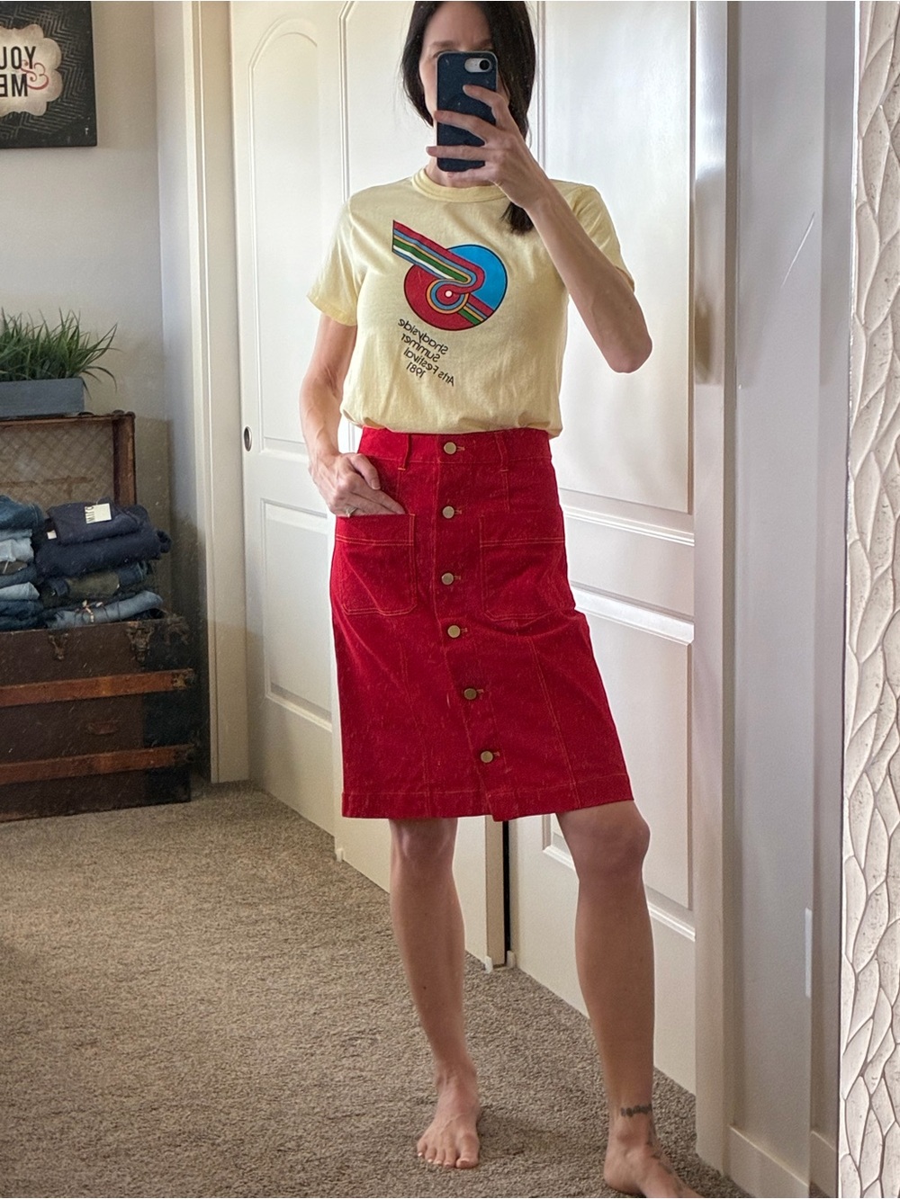 Cutest vintage feel skirt ❤️